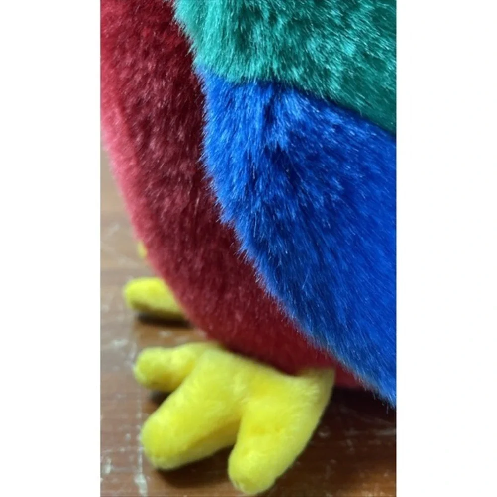 Ty Beanie Baby Parrot‎ Plush Toy 1999 Macaw Bird Stuffed Animal artsy fun bright